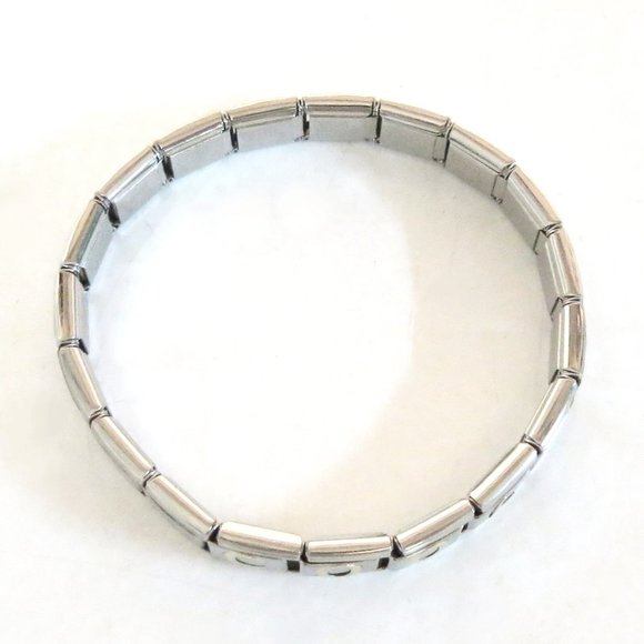 Vintage Ryry Firenze Stainless Steel Unisex Thin Style Stretch Bracelet "COOL" - Picture 3 of 9